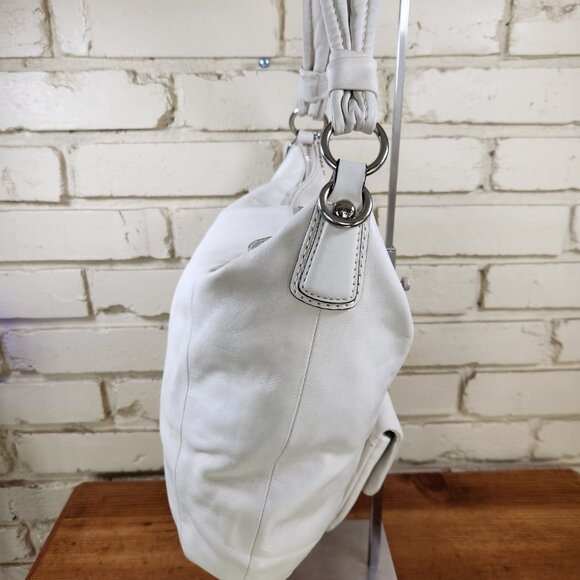 Coach Kristin Ivory Leather Handbag Tote Purse - Picture 5 of 16